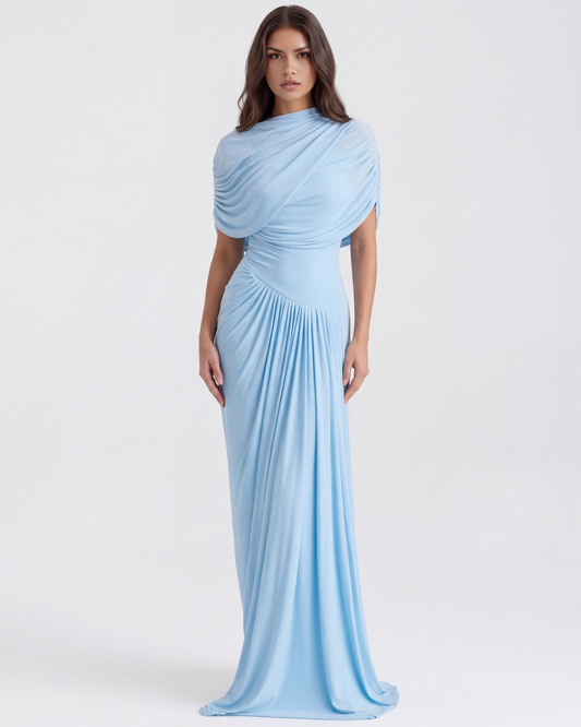 Camilla — vestido en color azul bebé · Novah Collection [color:Azul Bebé]