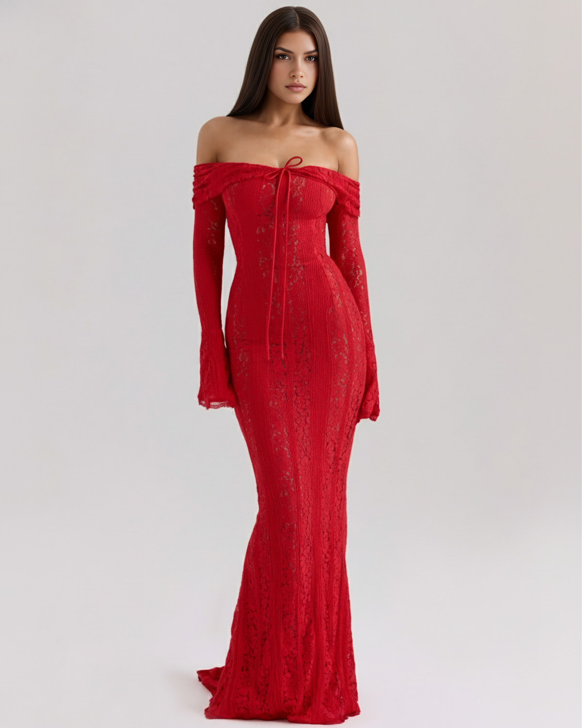 Alessandra — vestido en color rojo · Novah Collection [color:Rojo]