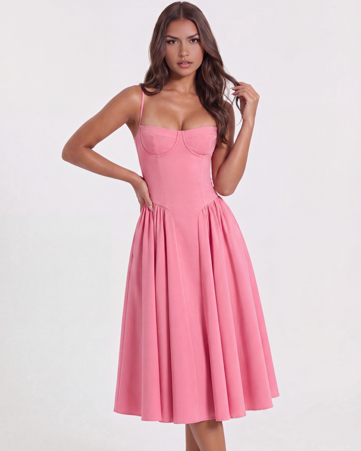 Francesca — vestido en color rosa · Novah Collection [color:Rosa]