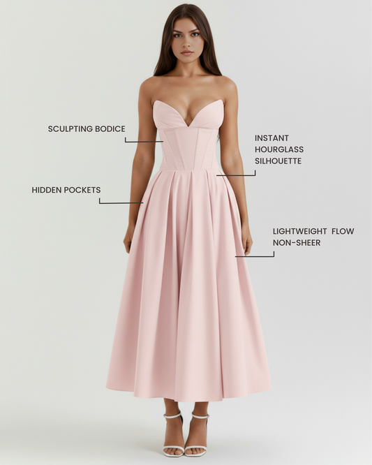 Amalfi — vestido en color rosa · Novah Collection [color:Rosa]