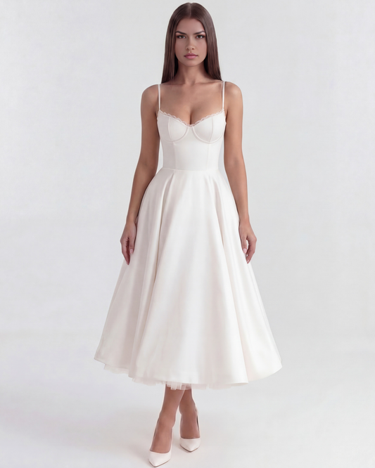 Selene — vestido en color blanco · Novah Collection [color:Blanco]