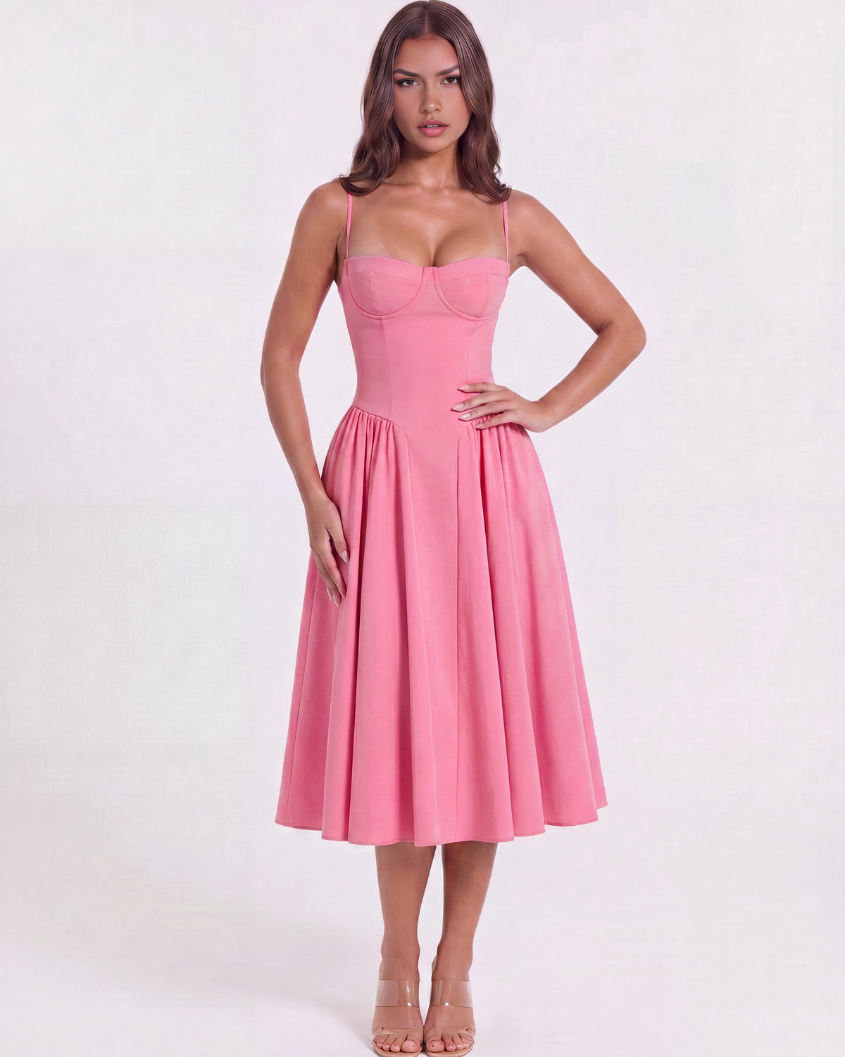 Francesca — vestido en color rosa · Novah Collection [color:Rosa]
