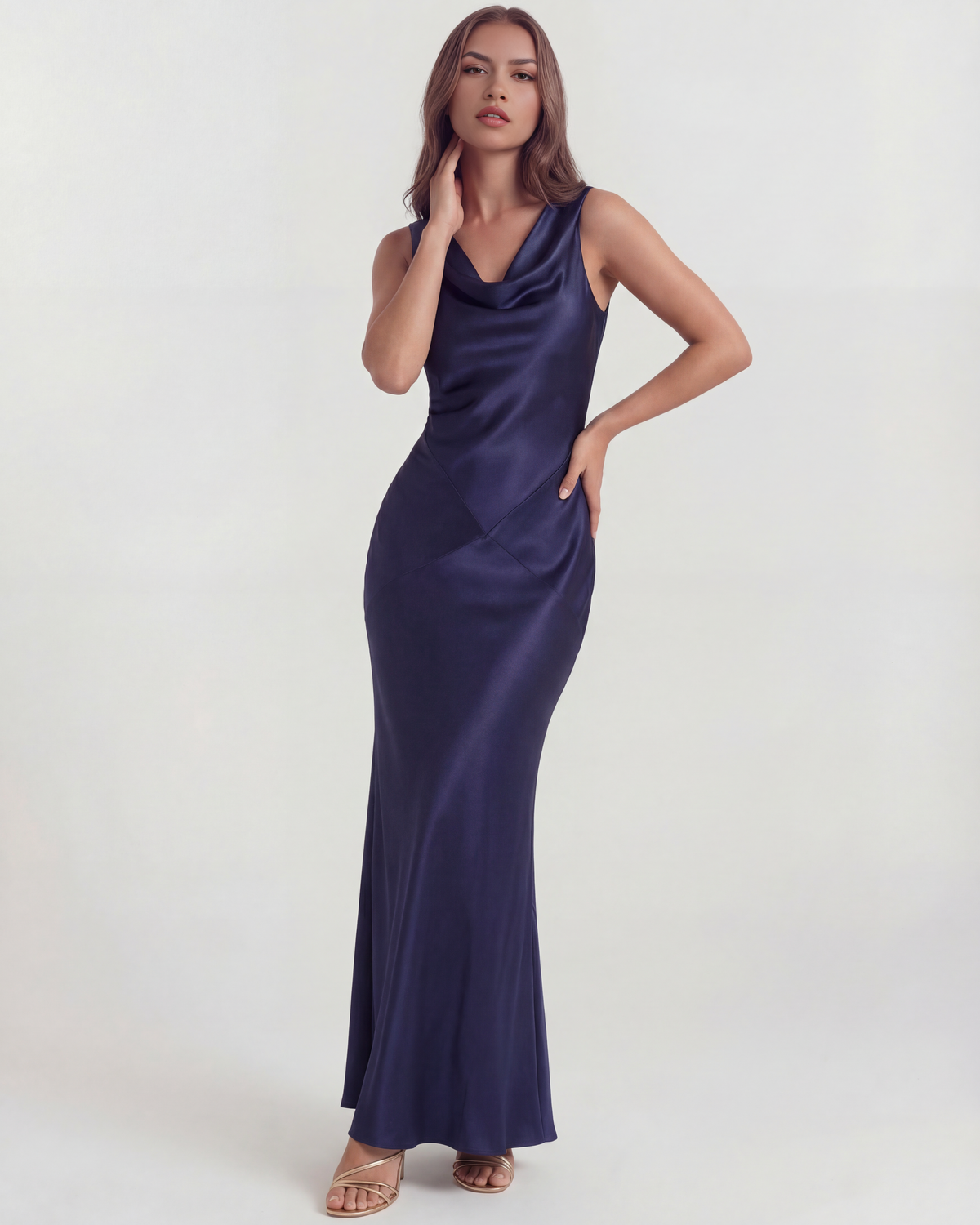 Sapphire — vestido en color azul oscuro · Novah Collection [color:Azul Oscuro]