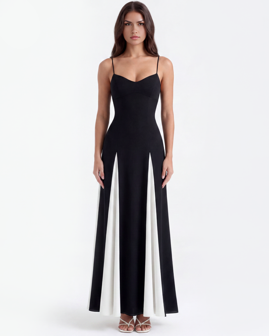 Porto Fino — vestido en color blanco y negro · Novah Collection [color:Blanco y Negro]