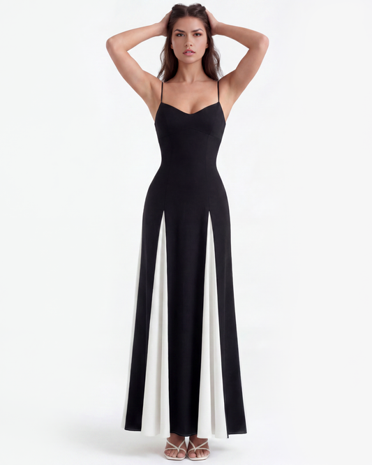 Porto Fino — vestido en color blanco y negro · Novah Collection [color:Blanco y Negro]