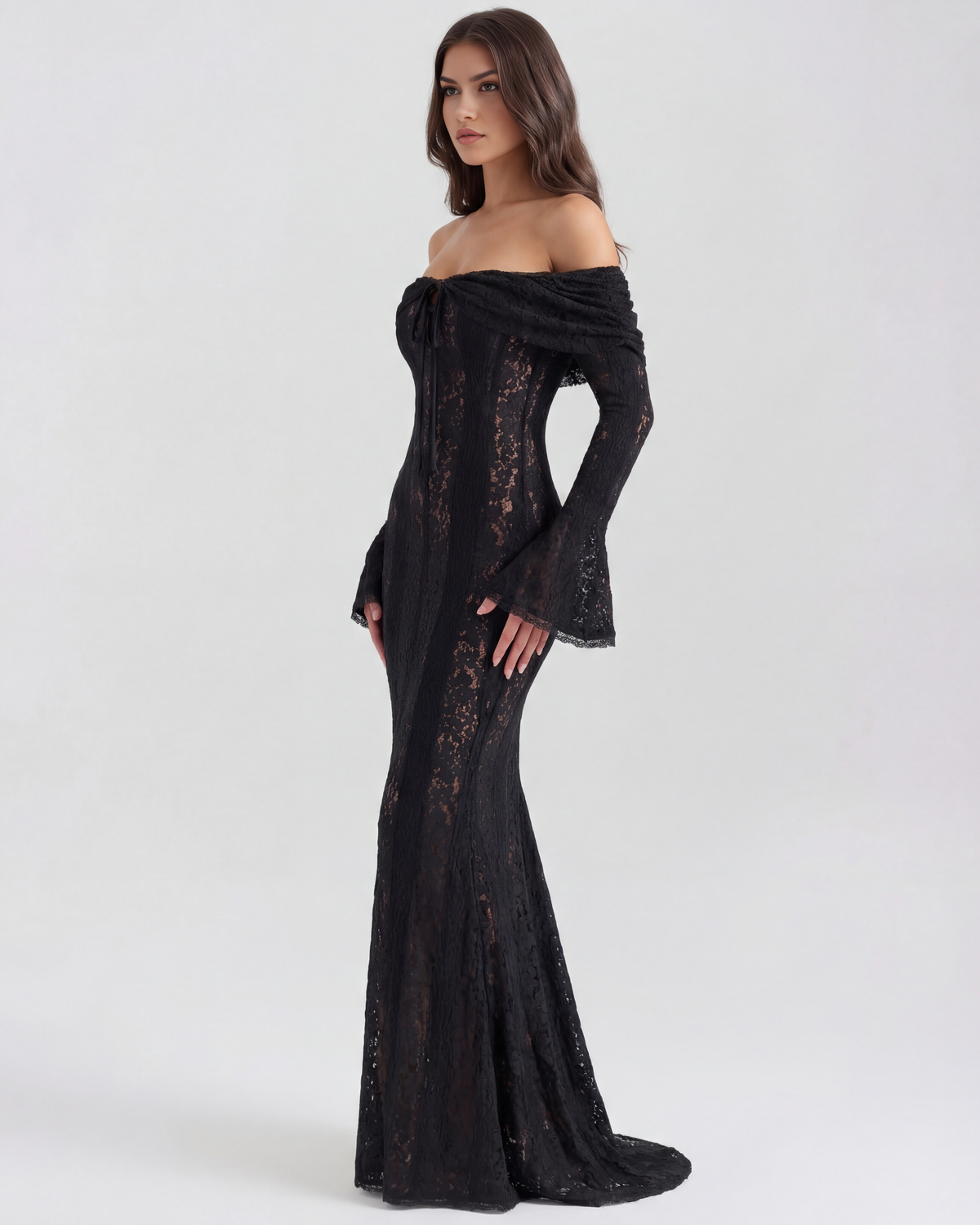 Alessandra — vestido · Novah Collection [color:Negro]