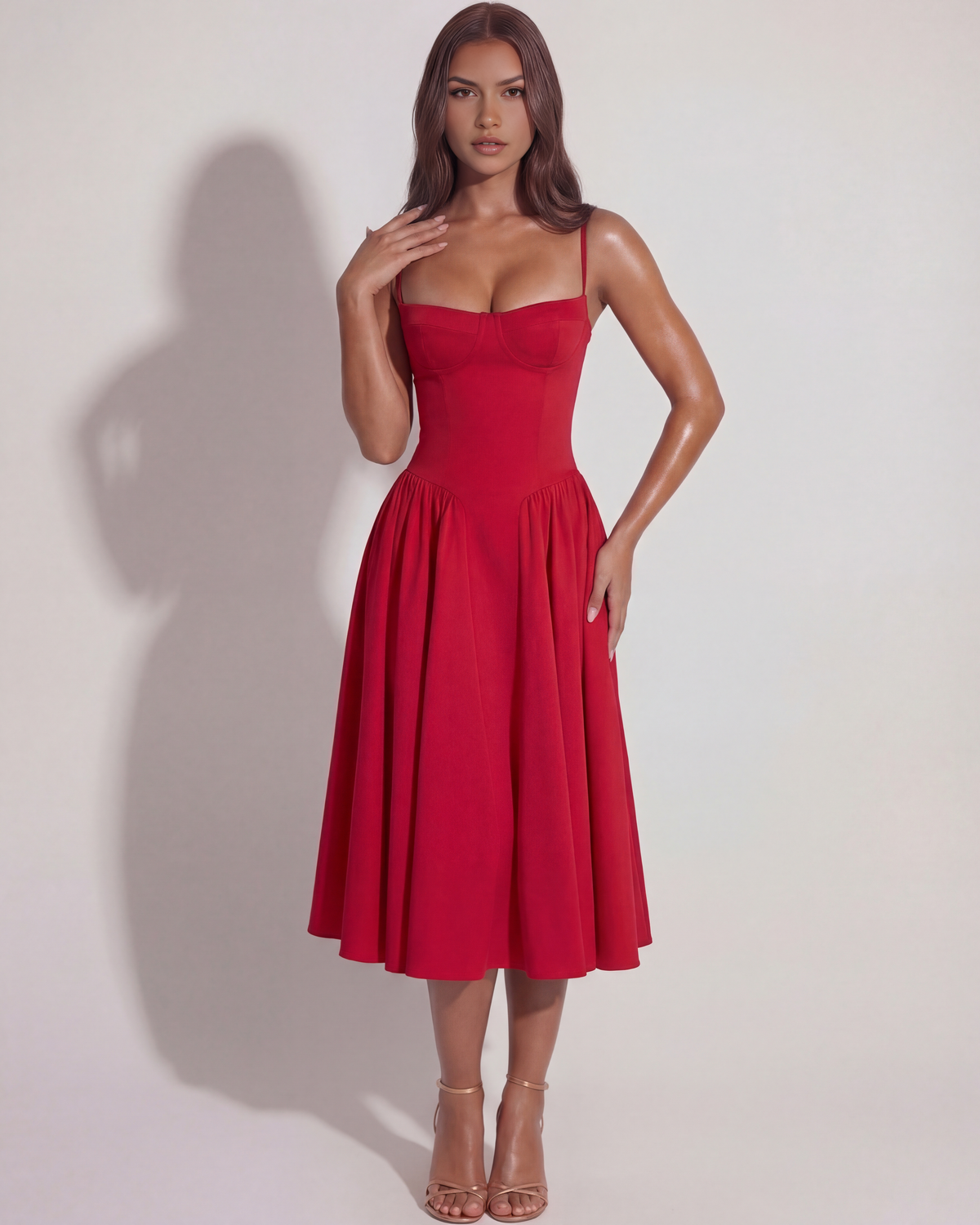 Francesca — vestido en color rojo · Novah Collection [color:Rojo]