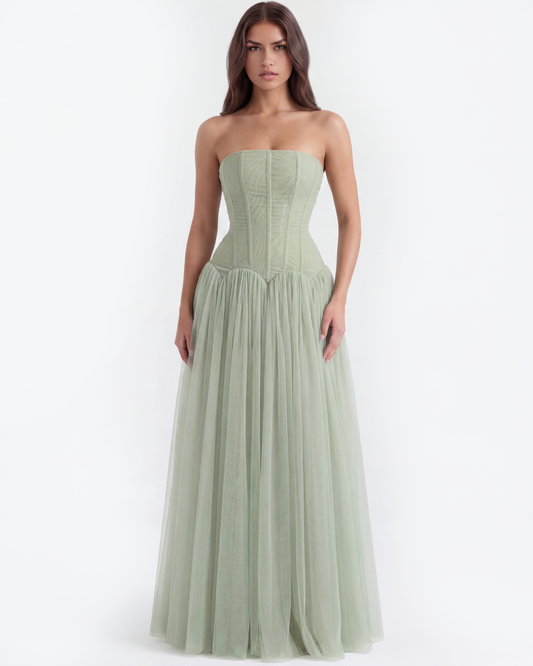 Arabella — vestido en color verde · Novah Collection [color:Verde]