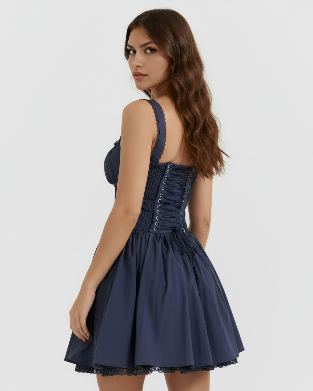 Luna — vestido en color azul oscuro · Novah Collection [color:Azul Oscuro]