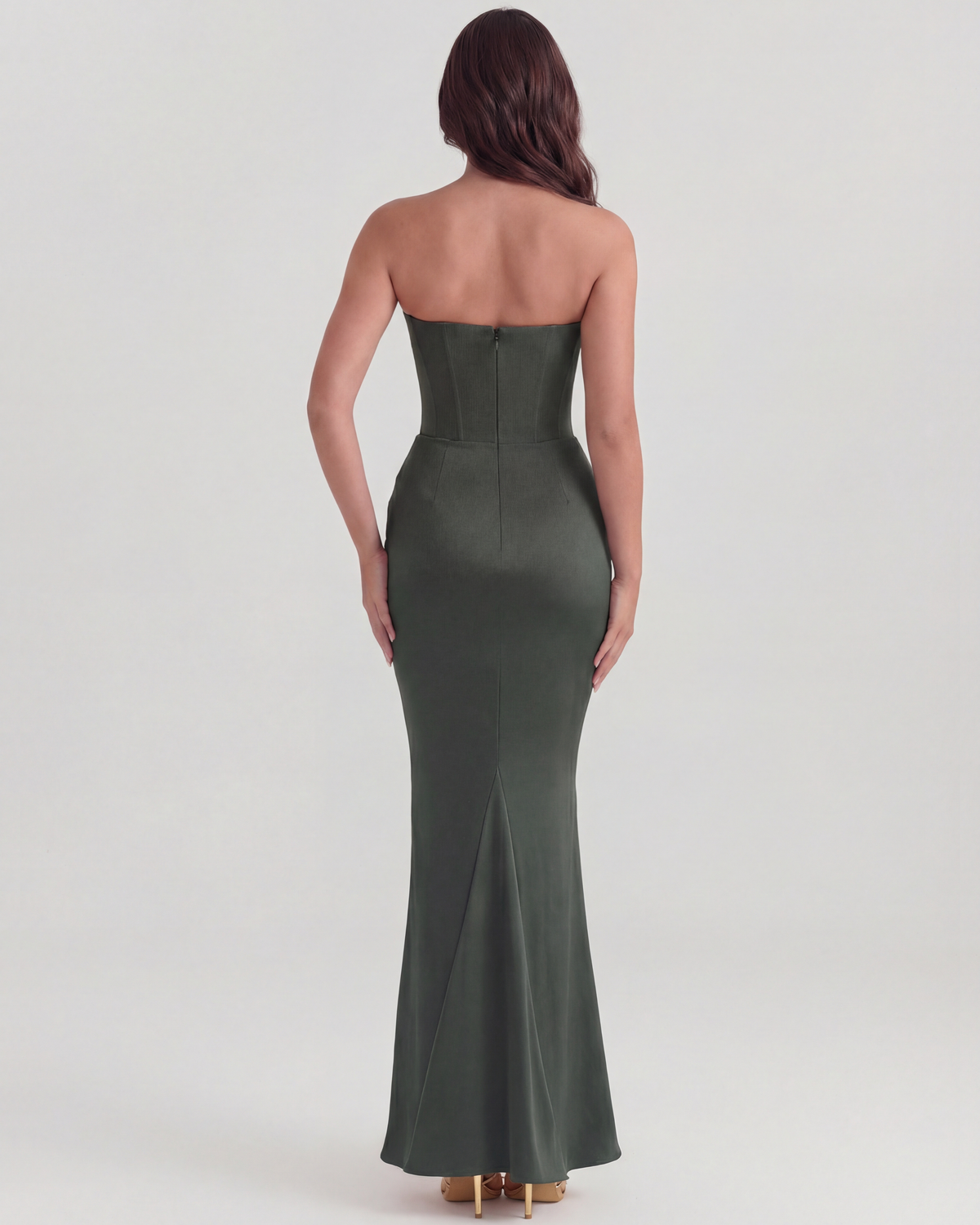 Rosalind — vestido en color verde bosque · Novah Collection [color:Verde Bosque]