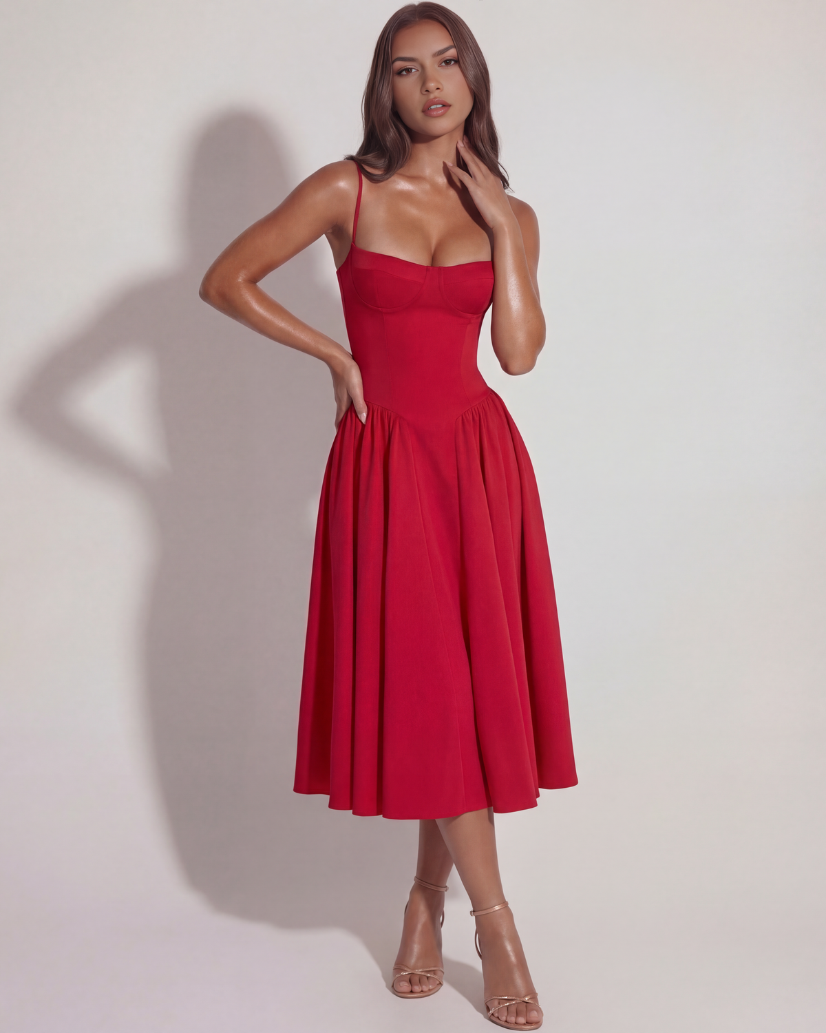 Francesca — vestido en color rojo · Novah Collection [color:Rojo]