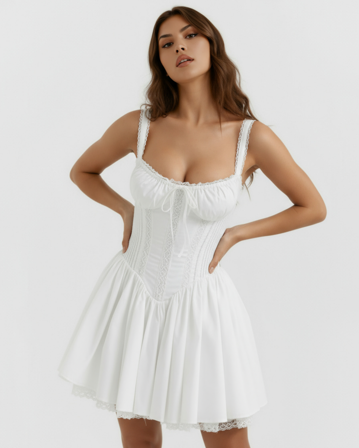 Luna — vestido en color blanco · Novah Collection [color:Blanco]