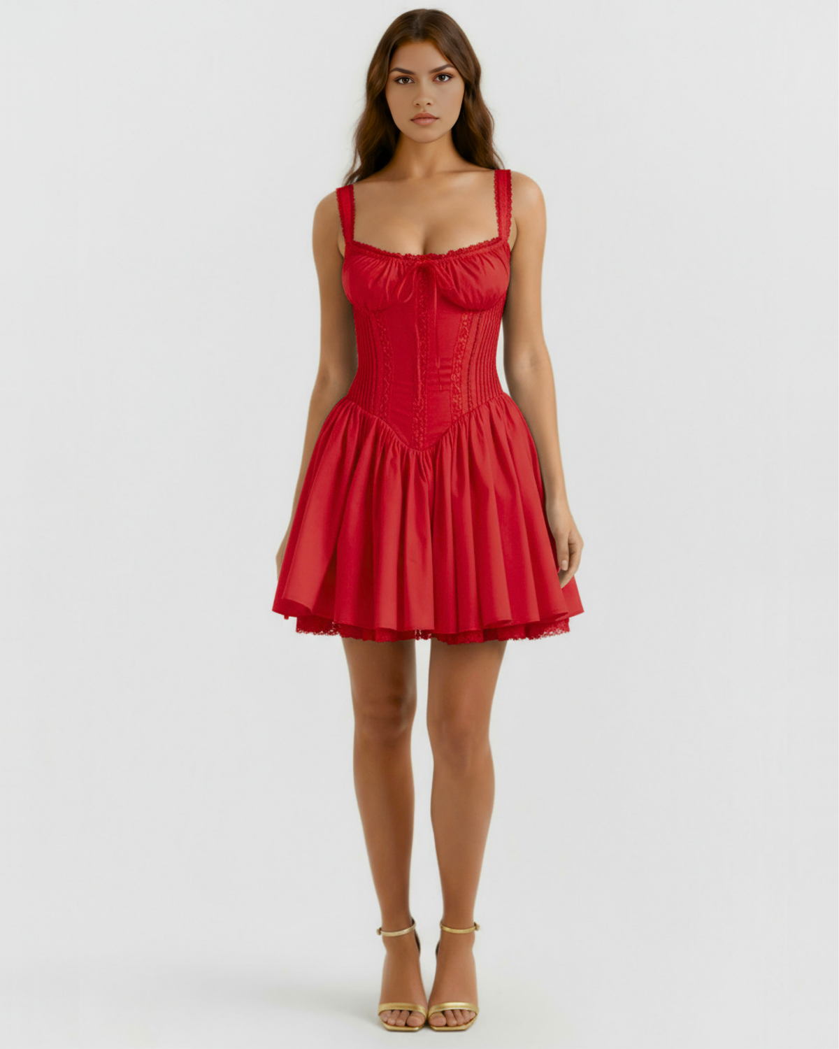 Luna — vestido en color rojo · Novah Collection [color:Rojo]