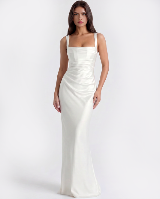 Adrienne — vestido en color blanco · Novah Collection [color:Blanco]