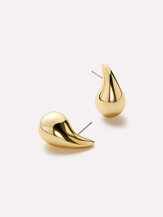 Golden Drop Earrings — pendientes en color dorado · Novah Collection [color:Dorado]