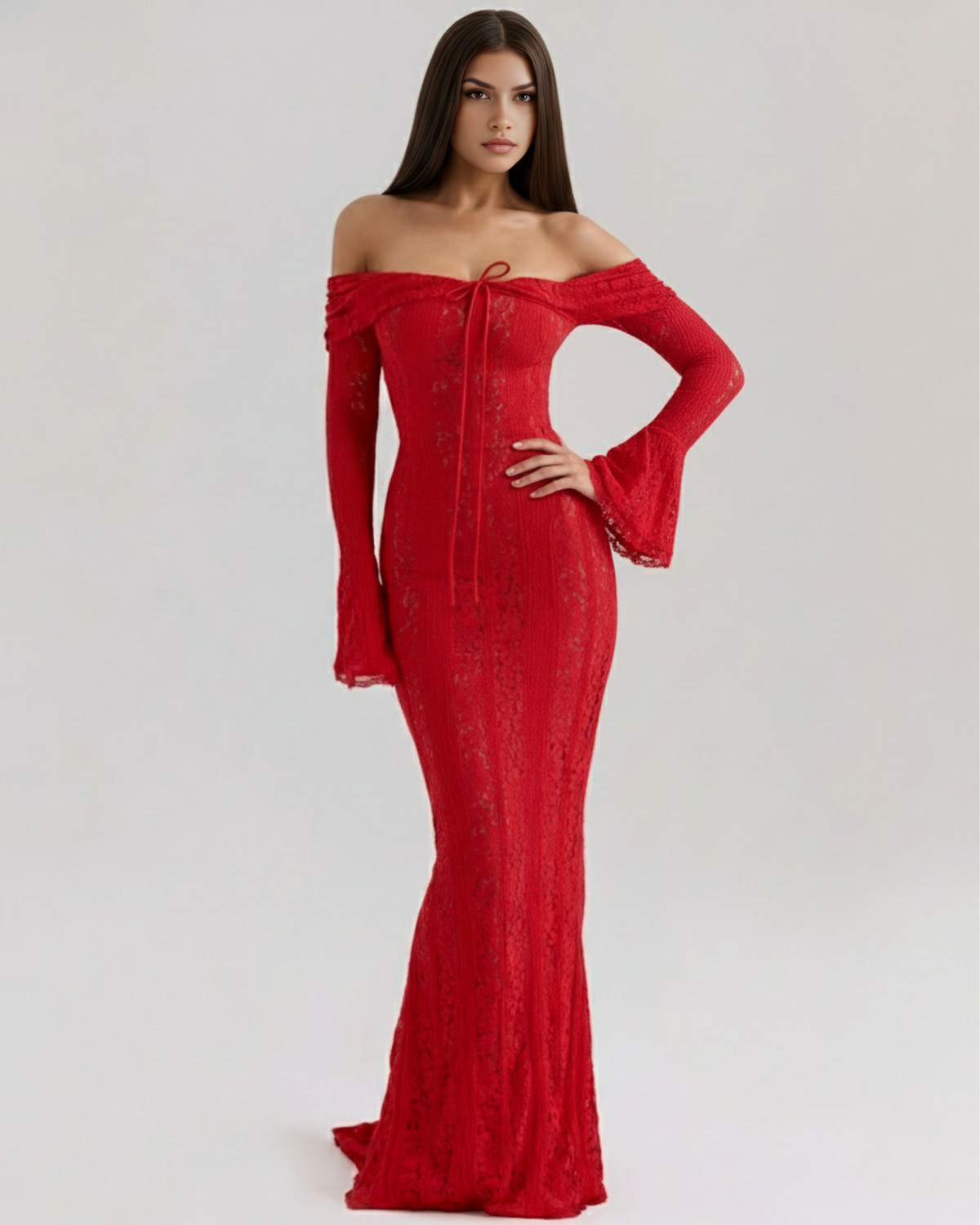 Alessandra — vestido · Novah Collection [color:Blanco]