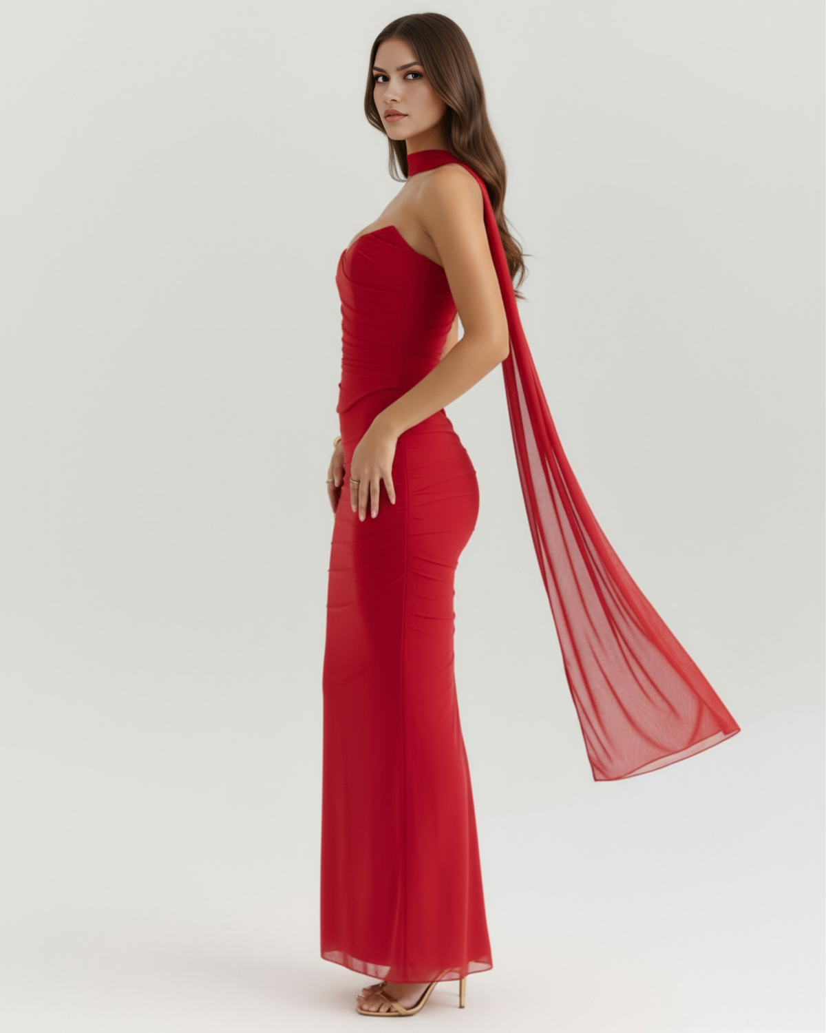 Malu — vestido en color rojo · Novah Collection [color:Rojo]
