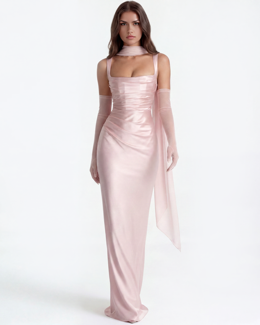 Adrienne — vestido en color rosa · Novah Collection [color:Rosa]