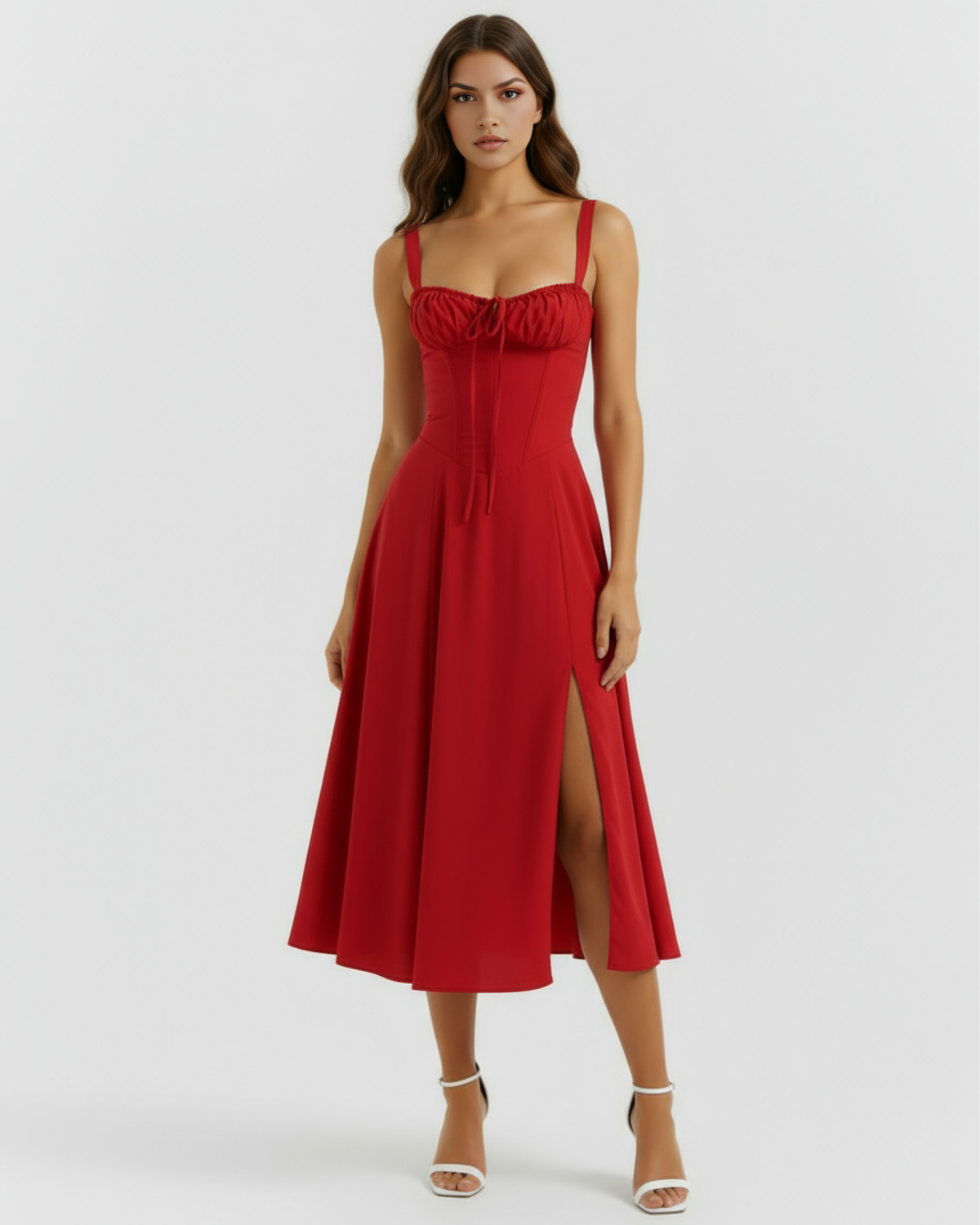 Aurora — vestido · Novah Collection [color:Rojo]
