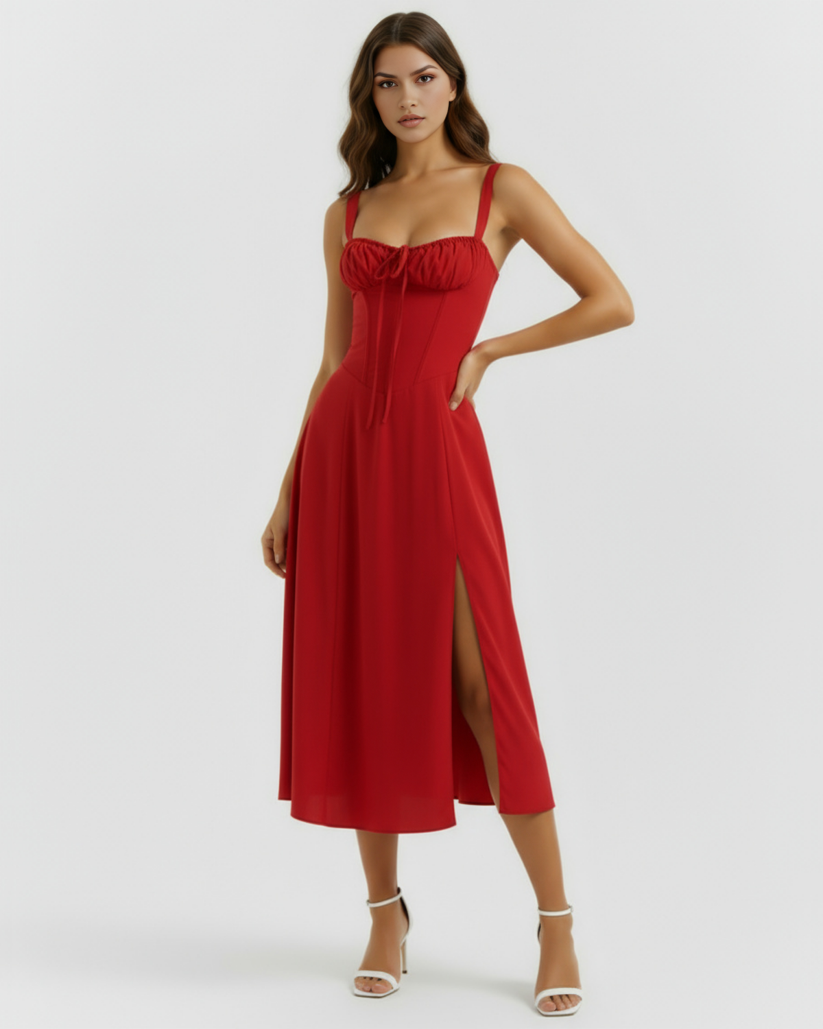 Aurora — vestido · Novah Collection [color:Rojo]