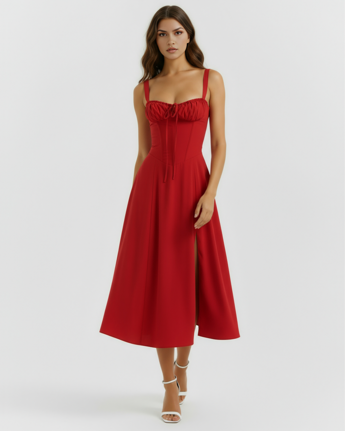 Aurora — vestido · Novah Collection [color:Rojo]