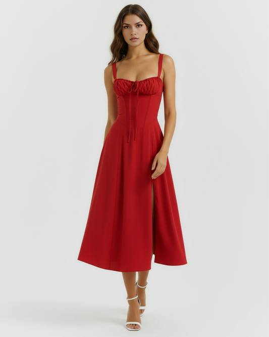 Aurora — vestido · Novah Collection [color:Rojo]