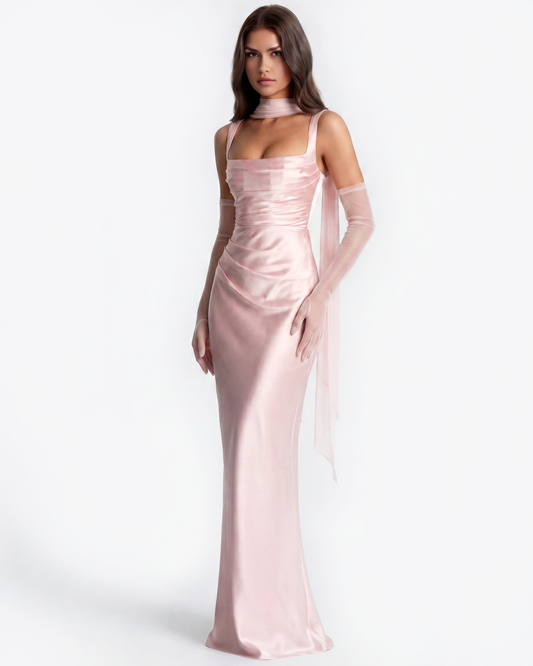 Adrienne — vestido en color rosa · Novah Collection [color:Rosa]