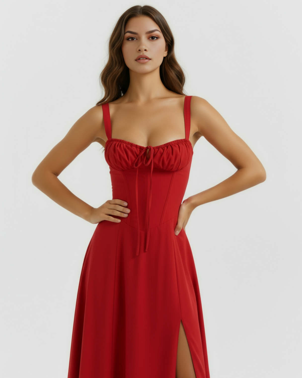 Aurora — vestido · Novah Collection [color:Rojo]