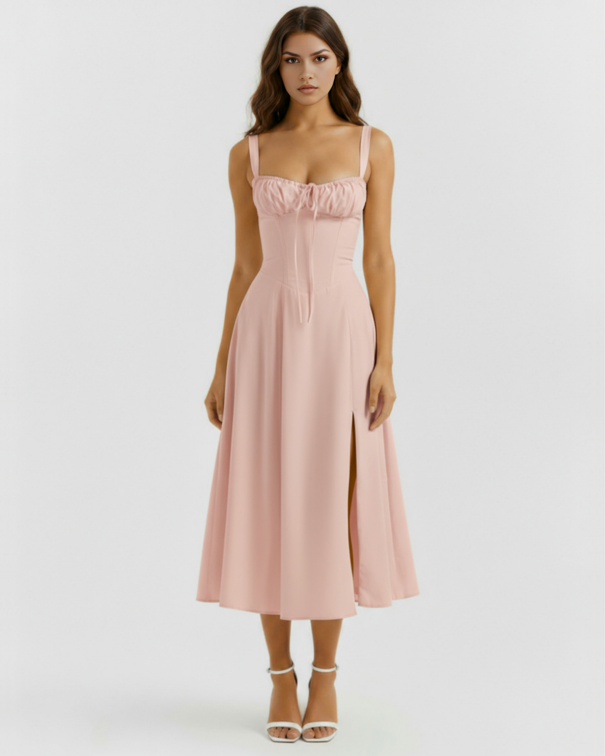 Aurora — vestido en color rosa · Novah Collection [color:Rosa]