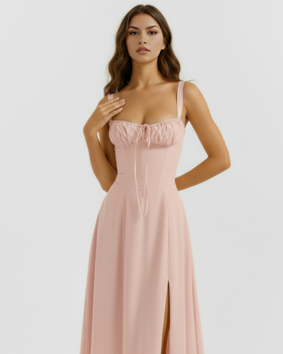 Aurora — vestido en color rosa · Novah Collection [color:Rosa]