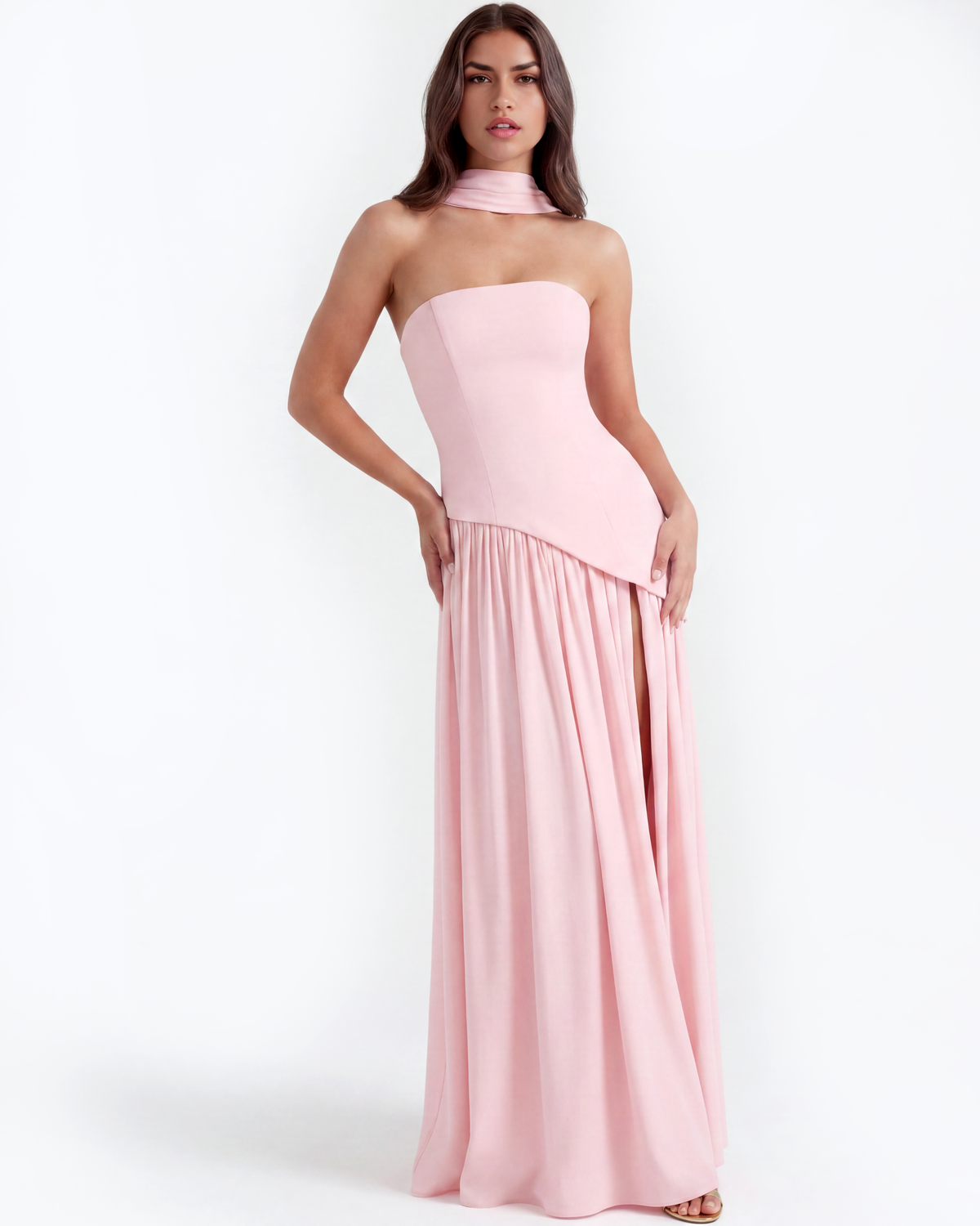 Serena — vestido en color rosa · Novah Collection [color:Rosa]