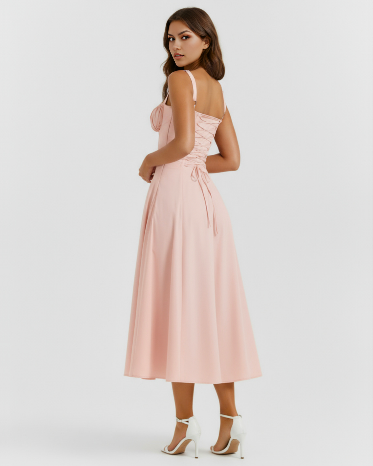 Aurora — vestido en color rosa · Novah Collection [color:Rosa]