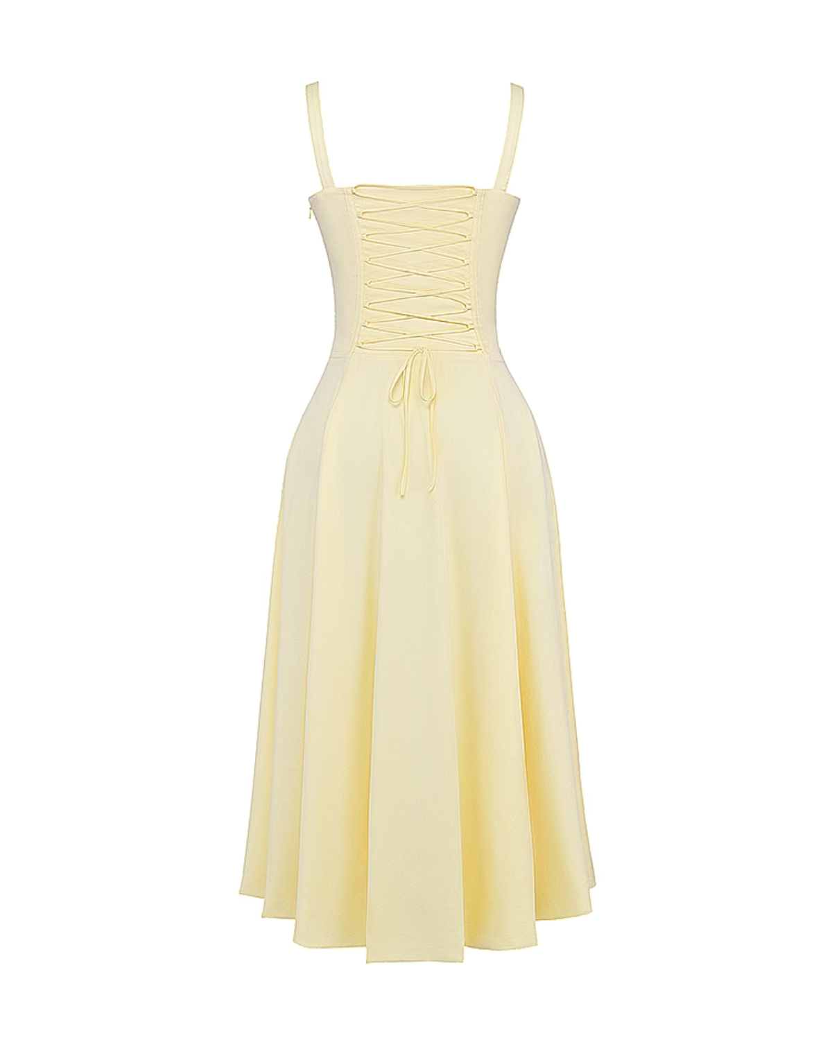 Aurora — vestido en color amarillo claro · Novah Collection [color:Amarillo Claro]