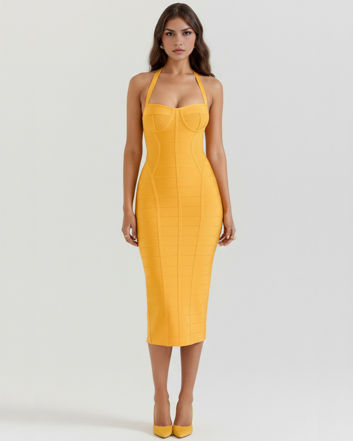 Cleopatra — vestido en color dorado · Novah Collection [color:Dorado]