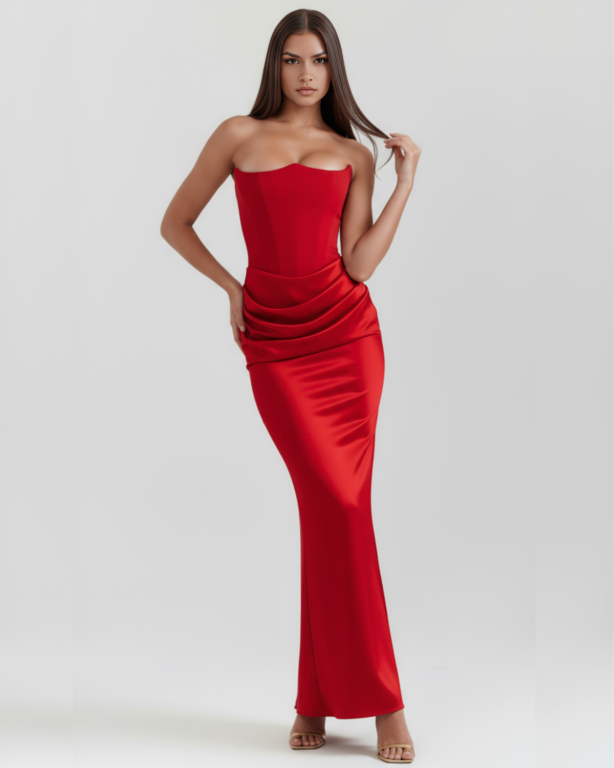 Rosalind — vestido en color rojo · Novah Collection [color:Rojo]