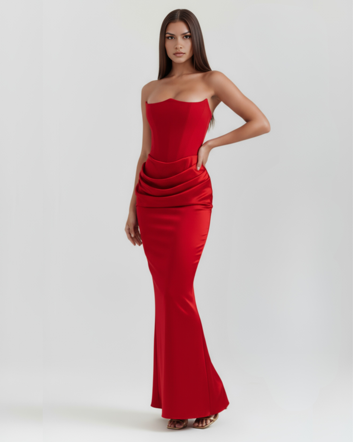 Rosalind — vestido en color rojo · Novah Collection [color:Rojo]