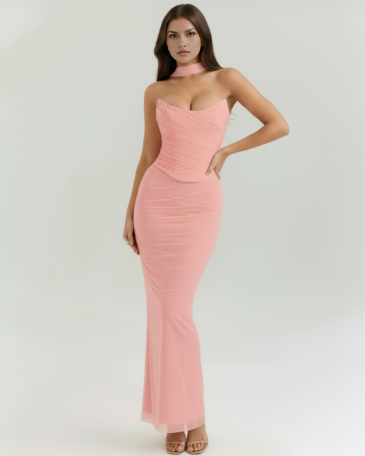 Malu — vestido en color rosa · Novah Collection [color:Rosa]