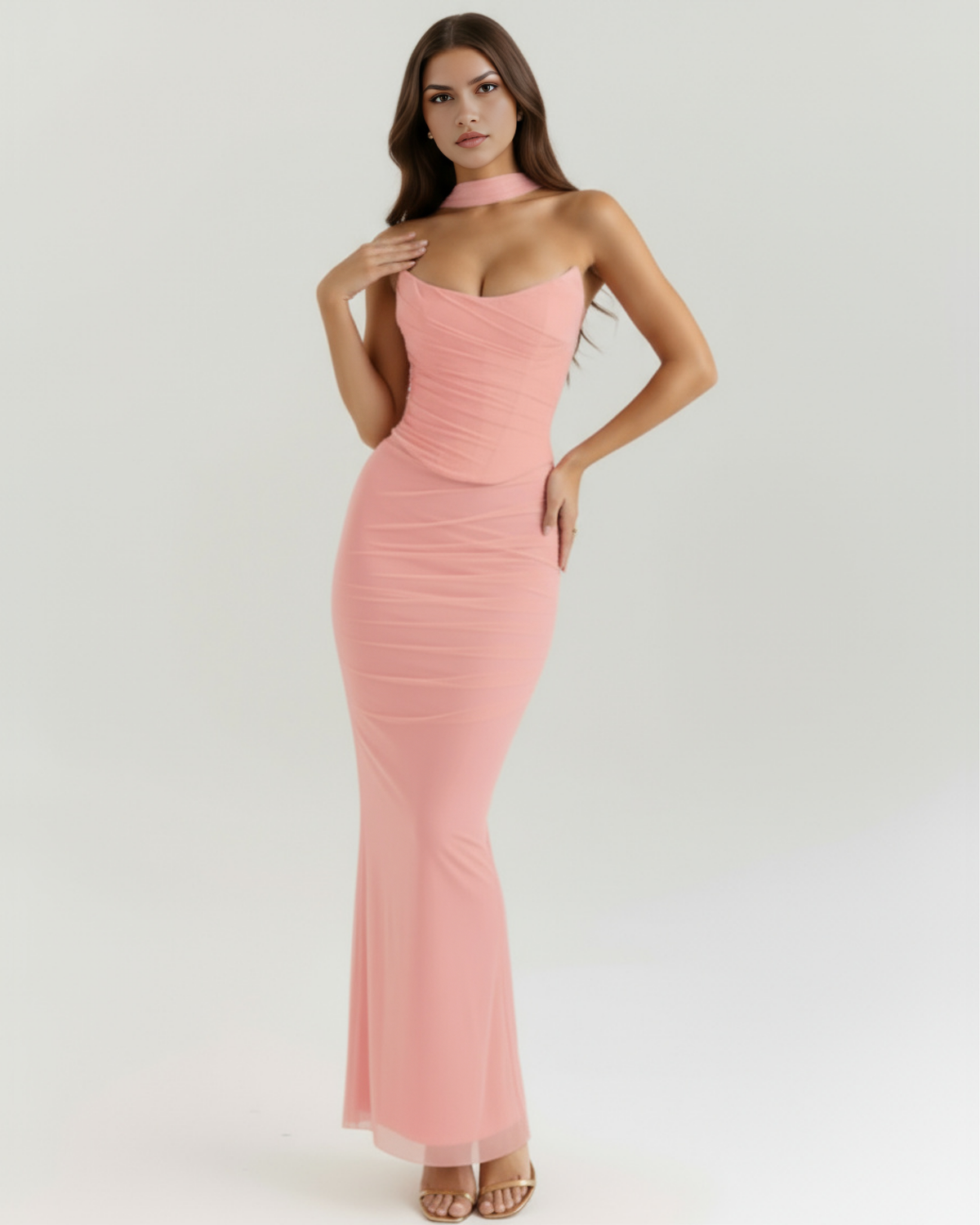 Malu — vestido en color rosa · Novah Collection [color:Rosa]