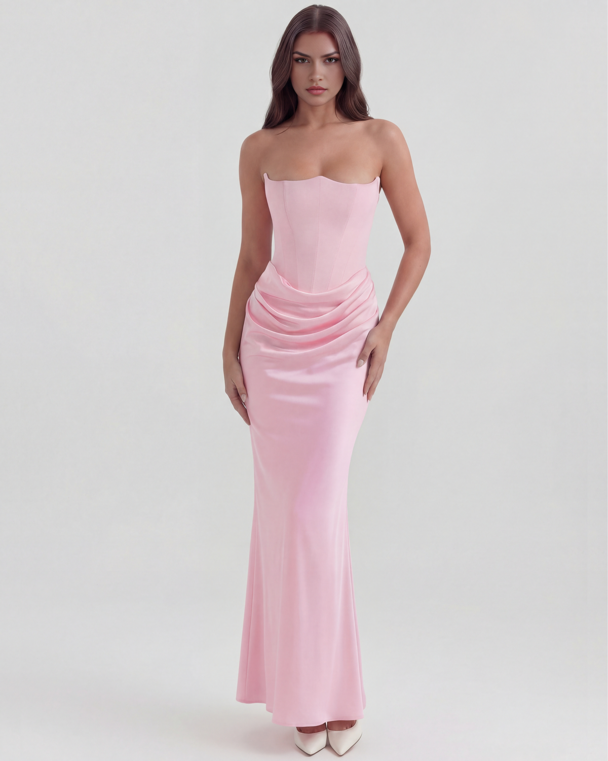 Rosalind — vestido en color rosa · Novah Collection [color:Rosa]