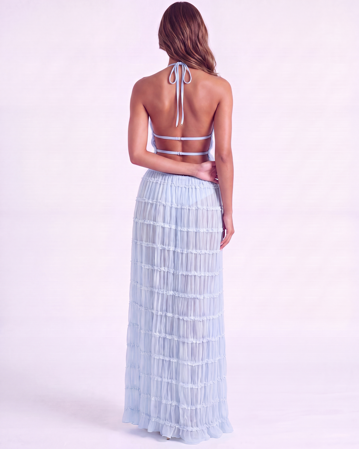 Soleil — conjunto de dos piezas en color azul bebé · Novah Collection [color:Azul Bebé]