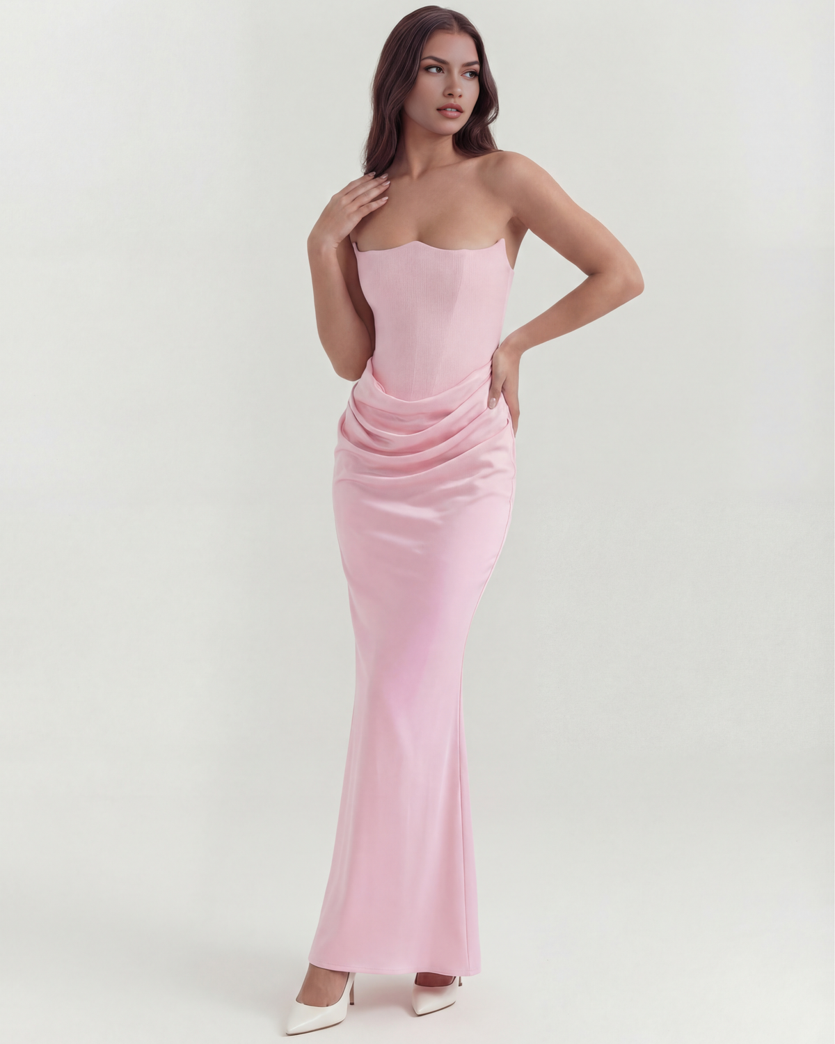 Rosalind — vestido en color rosa · Novah Collection [color:Rosa]