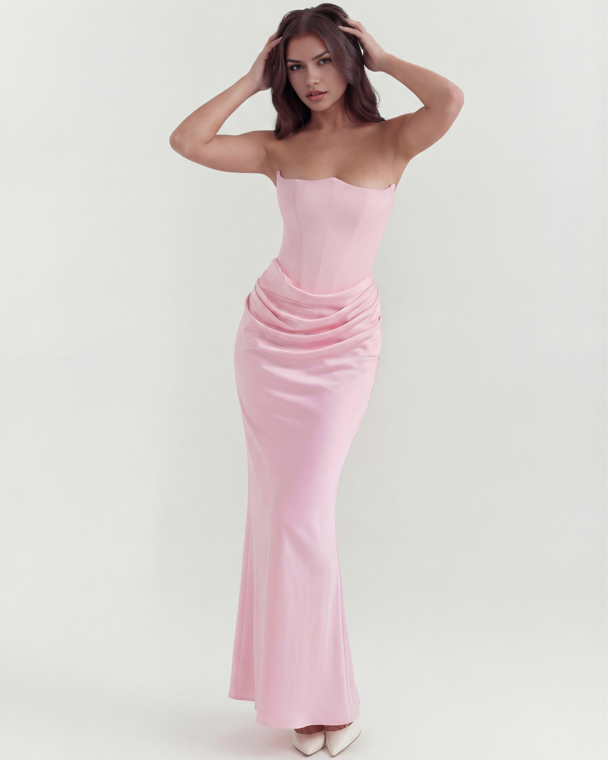 Rosalind — vestido en color rosa · Novah Collection [color:Rosa]