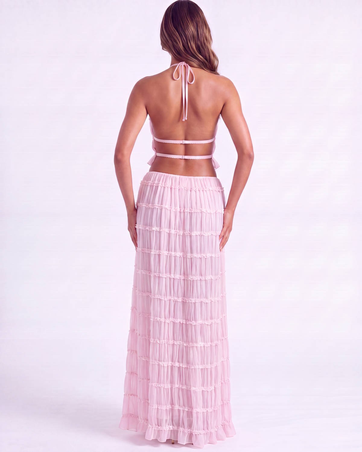 Soleil — conjunto de dos piezas en color rosa · Novah Collection [color:Rosa]