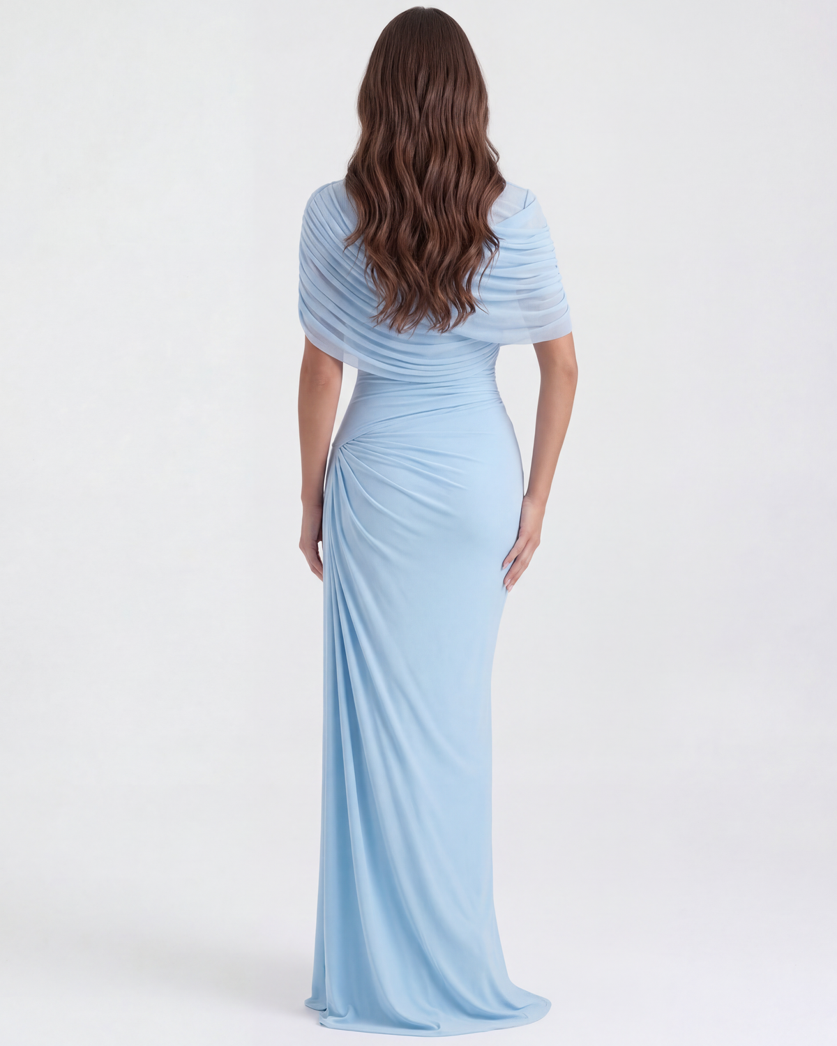 Camilla — vestido en color azul bebé · Novah Collection [color:Azul Bebé]