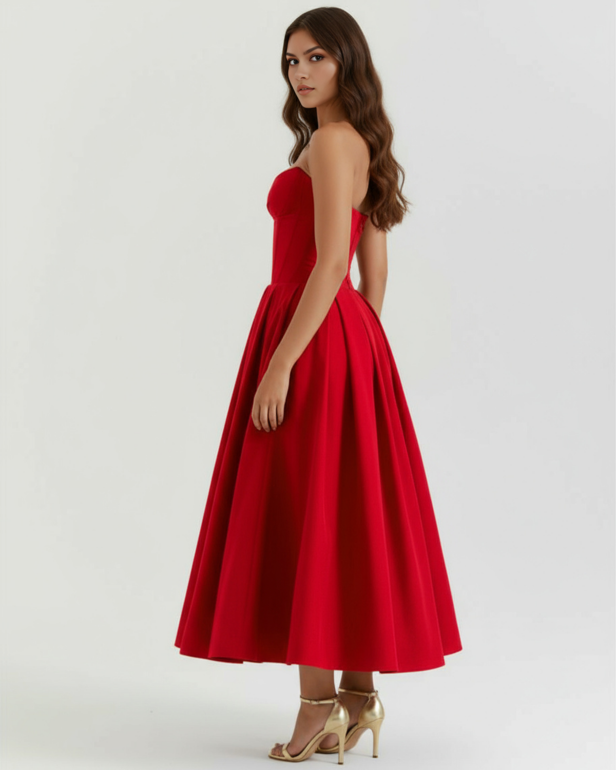 Amalfi — vestido en color rojo · Novah Collection [color:Rojo]