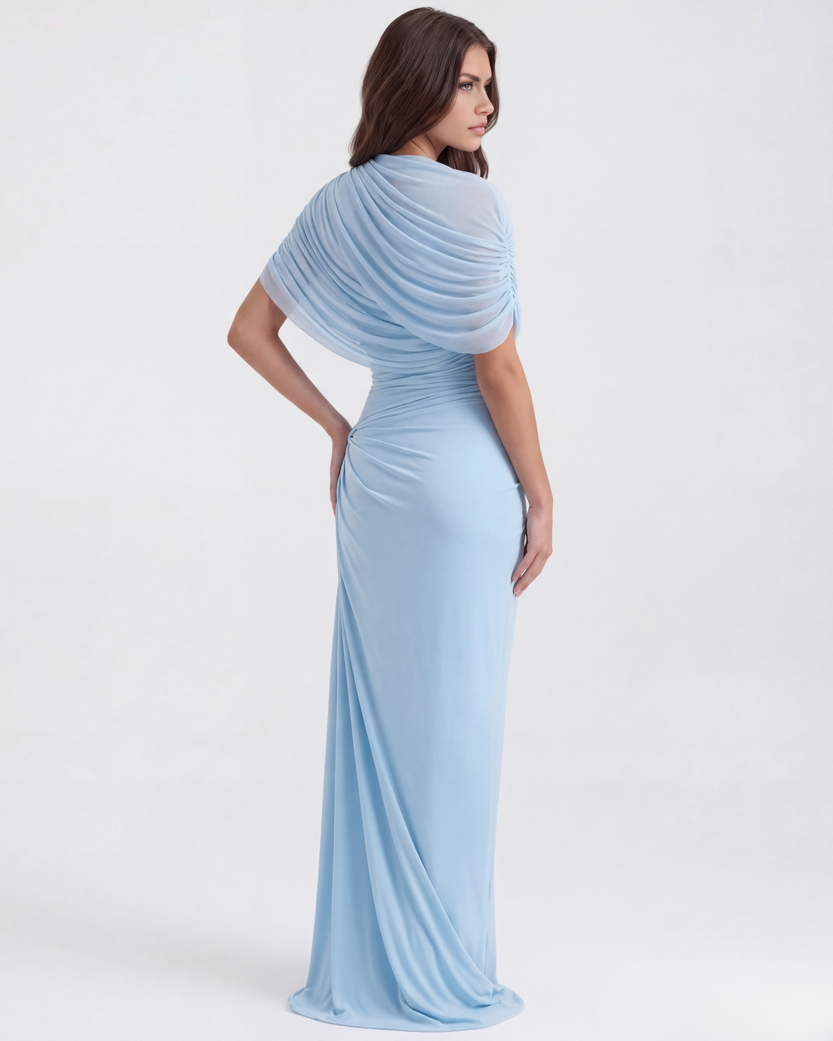 Camilla — vestido en color azul bebé · Novah Collection [color:Azul Bebé]