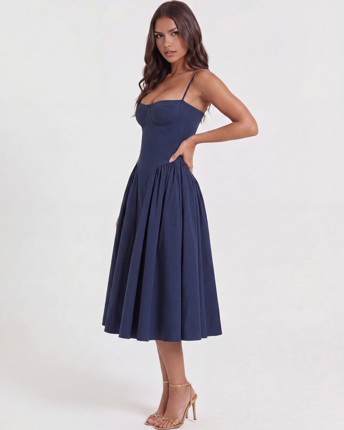 Francesca — vestido en color azul marino · Novah Collection [color:Azul Marino]