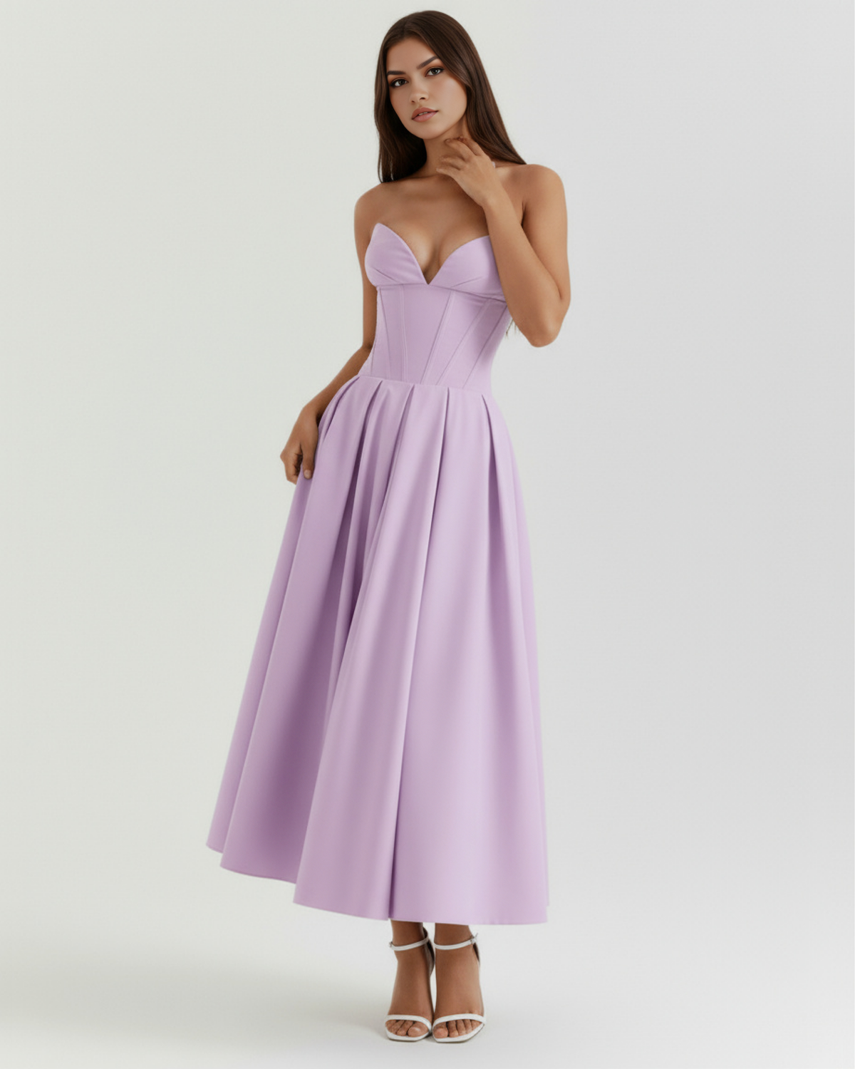 Amalfi — vestido en color violeta · Novah Collection [color:Violeta]