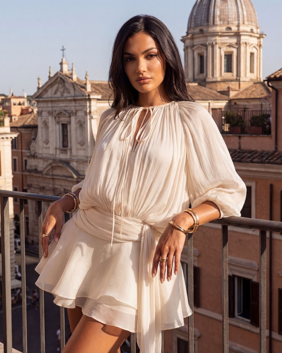 Giovanna — vestido en color crema · Novah Collection [color:Crema]