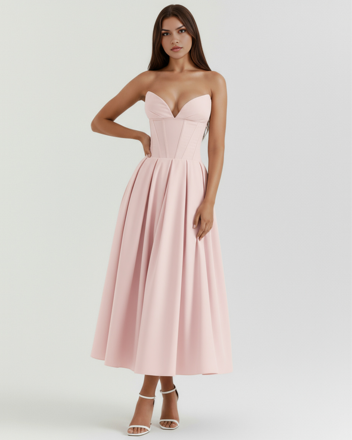 Amalfi — vestido en color rosa · Novah Collection [color:Rosa]